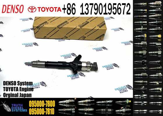 2KD-FTV Diesel Fuel Injector 23670-30310 9709500-780 095000-7800 for D-ENSO T-OYOTA HILUX 2.5L