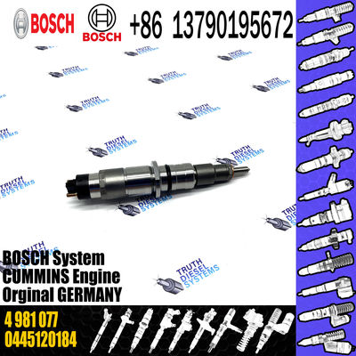 Common Rail Diesel Fuel Injector 0445120184 FOR CUMMINS 4981077 5253221 0445120071
