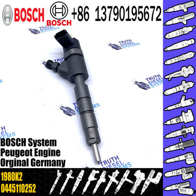0445110252 0986435143 Fuel Injector 96565889 1980K2 1980LO For PEUGEOT 8H Engine