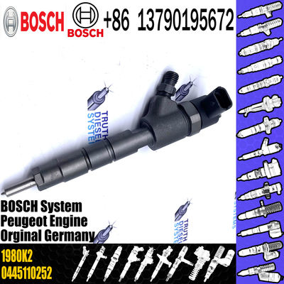 0445110252 0986435143 Fuel Injector 96565889 1980K2 1980LO For PEUGEOT 8H Engine