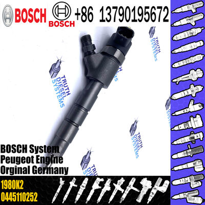 0445110252 0986435143 Fuel Injector 96565889 1980K2 1980LO For PEUGEOT 8H Engine