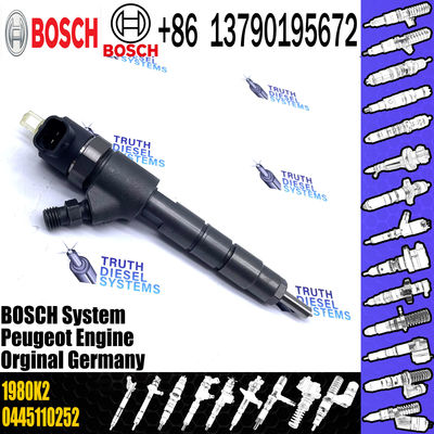 0445110252 0986435143 Fuel Injector 96565889 1980K2 1980LO For PEUGEOT 8H Engine