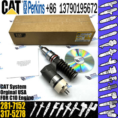 For Caterpillar Excavator C10 C12 Diesel Engine Fuel Injector 281-7152 INJECTOR 317-5278 20R0055