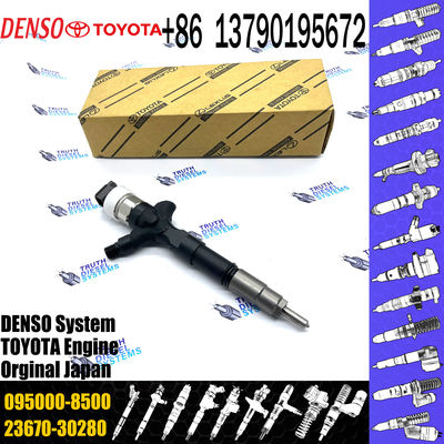 Common Rail Fuel Injector 23670-30280 095000-8500 For Denso Hilux Hiace Land Cruiser TOYOTA VIGO 1KD 2KD