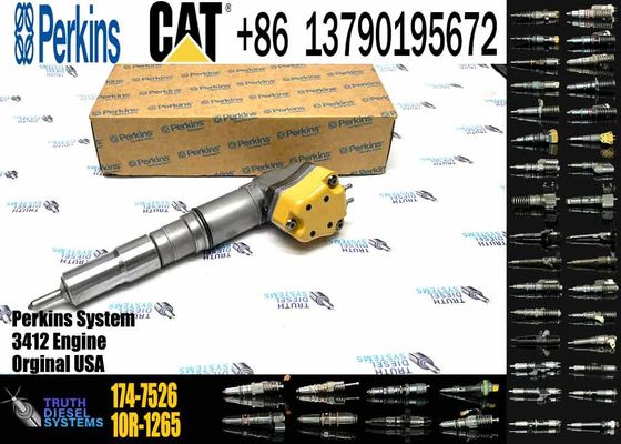 Fuel Injector 174-7526 For Caterpillar CAT Engine 3408E 3412 Truck AD45 AD40 AE40 69D 769D Tractor 651E