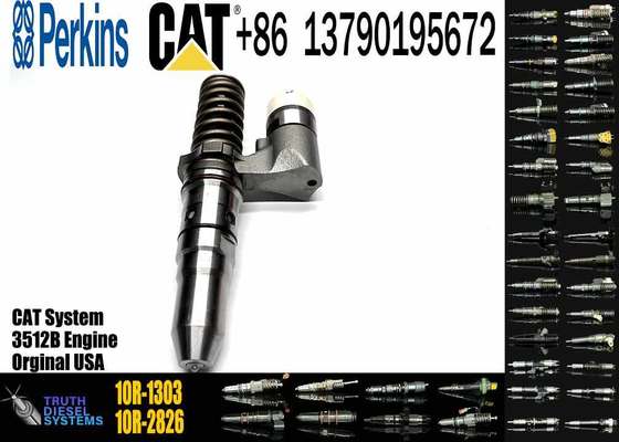 Fuel Injector 250-1302 10R-1303 Common Rail Fuel Injector for CAT 3512B 3516B Caterpillar Excavator Dozer Diesel Engine Parts