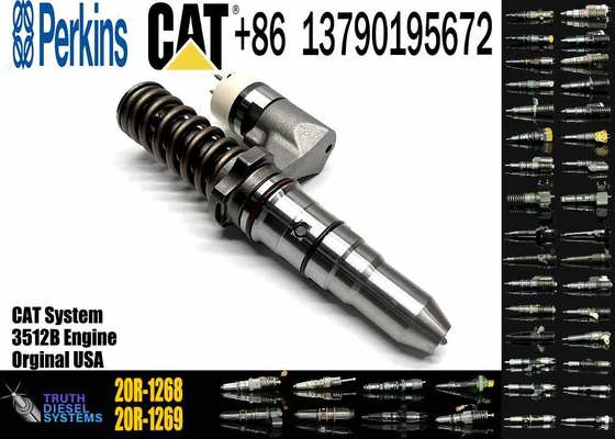 Common Rail Fuel Injector 392-0204 20R-1268 CAT 3508 3512 3516 Injector for Caterpillar Machinery Diesel Engine Parts