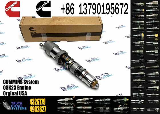 4928260 for Cummins Truck Diesel Common Rail Fuel Injector Auto Engine Parts 4317224 4326779 4902827 QSX15 ISX15