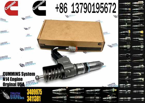 Common Rail Fuel Injector 3407776 3087807 3411385 341176 3409975 for Cummins QSN14 N14 Engine Excavator Parts
