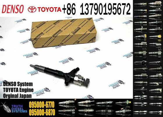 High Quality New Diesel Common Rail Fuel Injector 095000-6770 23670-30150 for Toyota Hiace 2KD-FTV 2.5 D-4D