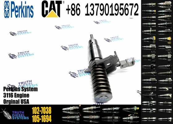 Best Quality Excavator Parts Diesel Fuel Injector 102-7038 1027038 for CAT Engine 3116