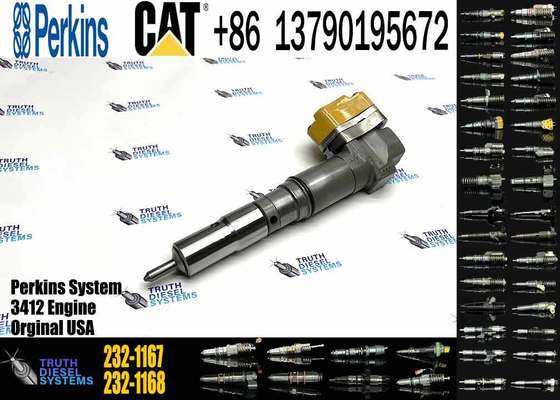 Diesel Fuel Injector 153-5938 232-1168 156-3895 204-2467 232-1167 173-4059 for Caterpillar CAT Engine 3412E 3412 Tractor