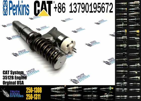 New Factory Price Common Rail Cat Fuel Injector 250-1308 2501308 for Caterpillar CAT 3508 3512 3516 3524 Diesel Engine