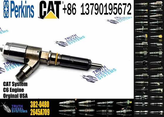 New Diesel Fuel Injectors 282-0490 2645A709 382-0480 306-9380 2645A734 320-0680 for Caterpillar C6.6 Excavator Truck Engine