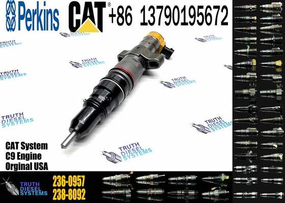 Excavator Accessories Fuel Injector 225-0117 236-0957 238-8092 240-8063 242-0857 245-3516 for CAT C9 Construction Machinery