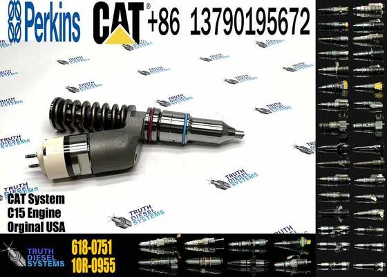 Common Rail Injector 30R-0004 618-0751 Suitable for CAT C15 C27 C32 C27 Engine Tractor D10N D10R D10T D10T2 Loader 990H 990K