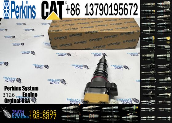 Diesel Engine Fuel Injector 198-6605 222-5966 4P9075 4P9076 4P9077 7E6408 Injection Valves for CCaterpillar for Cat 3126 Engine