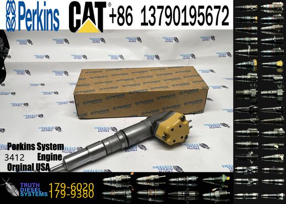 Excavator Spare Parts 3412E Diesel Fuel Injector 179-6020 1796020 for 631G 637G 769D 771D D9R for cCaterpillar