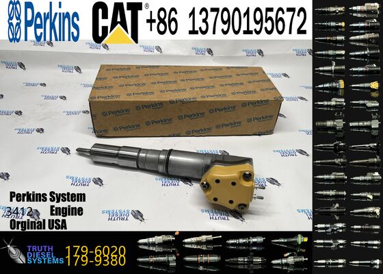 Excavator Spare Parts 3412E Diesel Fuel Injector 179-6020 1796020 for 631G 637G 769D 771D D9R for cCaterpillar