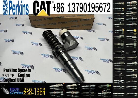 Machinery Engine Parts Fuel Injector 250-1303 10R-1276 Common Rail Injector for Ccaterpillar CAT Engine 3516B 3516 Loader 994D