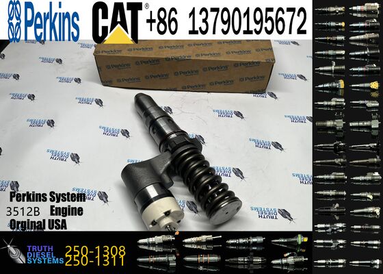 Common Rail Fuel Injector 250-1308 2501308 Injector Assembly 10R-1280 for erpillar 3508 3512 3516 3524 Diesel Engine