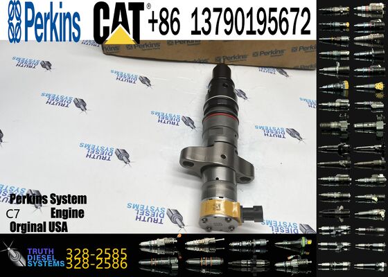 Original Excavator Common Rail Injector 328-2585 3282585 Fuel Injector for C7 Engine 325D Construction Machinery Engine Parts