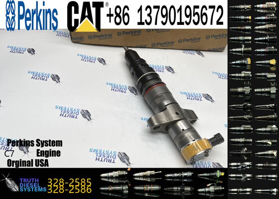 Original Excavator Common Rail Injector 328-2585 3282585 Fuel Injector for C7 Engine 325D Construction Machinery Engine Parts