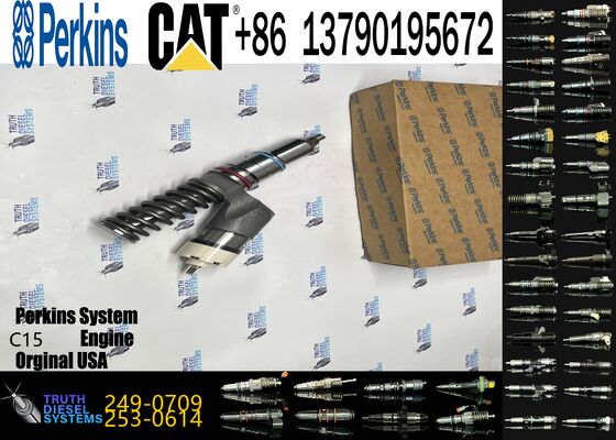 Genuine for Ccaterpillar Fuel Injector 249-0709 2490709 New Engine Part CAT C15 Diesel Engine Construction Machinery Equipment