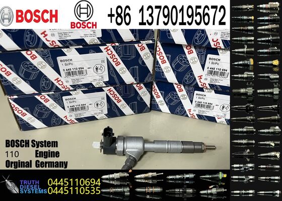 Qualità Auto Parts 0445110694 Common Rail diesel Injector 0445110694 1112100JQFB1 0986435332 for 4HK1 JE493 for WOLF Isuzu Je493 fabbrica